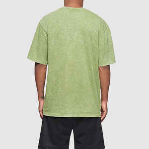 เสื้อยืดสำหรับผู้ชายเสื้อซักแบบเป็นกรดสำหรับผู้ชายเครื่องแต่งกายแบบทันสมัยทำตามสั่ง - Product Image 6