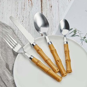 Ensemble de couverts en acier inoxydable poignée en résine couverts élégants pour Table à manger vaisselle de luxe ensemble d'ustensiles de cuisine à domicile - Product Image 6