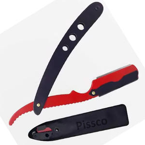 Herramienta de Barbería Fabricada por Pissco Pakistán, Navaja Recta de Acero Inoxidable para Salón, Navaja Plegable de Acero Inoxidable para Cortar el Cabello - Product Image 4