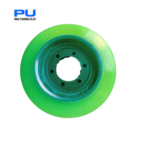 Nouvelle roue motrice de chariot élévateur en polyuréthane écologique résistante à l'usure avec roulement à billes et jante en acier - Product Image 4