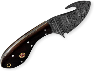 Couteau d'extérieur portable pour le camping et la chasse, lame fixe, manche en bois, couteau tactique avec étui en cuir OEM - Product Image 2