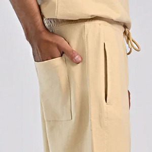 Wholesale Custom Logo 100% Cotton Casual <b>Shorts</b> High Quality Breathable Workout Loose <b>Shorts</b> with Pockets OEM Service Available - Product Image 5