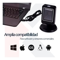 Lecteur de codes-barres mains libres MP6300 2D QR Omni Orbit avec interface USB de 2 ans de garantie en stock