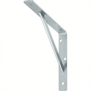 VORMANN 400mm Bridge <b>Bracket</b> 250kg Load Capacity 4mm Thickness 30mm Width 250mm Height <b>White</b> Powder-Coated Assistive Devices - Product Image 3