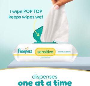 Pour Pampers Sensitive Baby Wipes 1008 lingettes jetables à base d'eau lingettes non parfumées hypoallergéniques cliniquement prouvées pour - Product Image 3