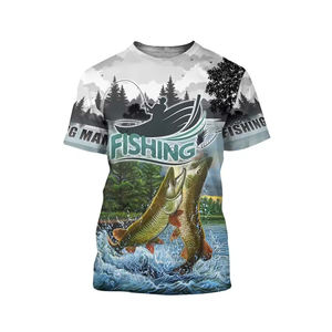 Camiseta de sublimación con impresión de camiseta en blanco con logotipo para hombres Camiseta de sublimación completa La mejor calidad personalizada - Product Image 2