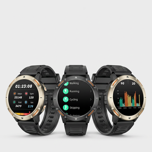 นาฬิกาสมาร์ทวอทช์ Sower รุ่น G115 หน้าจอ TFT 1.52 นิ้ว พร้อม GPS สำหรับกิจกรรมกลางแจ้ง วัดอัตราการเต้นของหัวใจ  พร้อมเข็มทิศ กันน้ำระดับ IP68 สายยาง  สำหรับทุกเพศ - Product Image 5