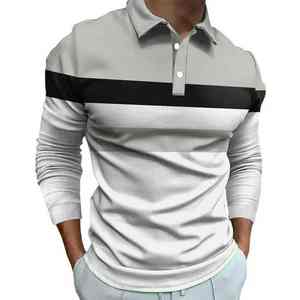 Camisas Polo de Diseño Más Vendidas, Logotipo Personalizado, Poliéster, Color Sólido, Uniforme de Golf, Manga Larga, Camisa Polo para Hombre - Product Image 4