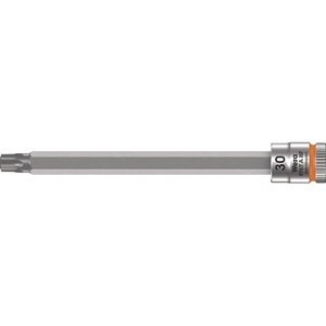 Destornillador WERA T30 TORX con Inserto para Llave de Tubo de 1/4 de Pulgada, Longitud de 100 mm - Product Image 1
