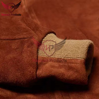 Chaqueta de Motero de Gamuza de Invierno de Lujo, Resistente al Viento, Transpirable, con Artesanía Exquisita para la Moda Masculina