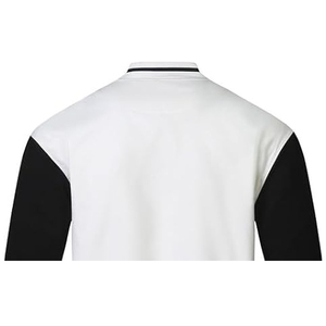 Alta calidad 100% lana cuerpo mangas de cuero hombres Casual Streetwear venta al por mayor Varsity Jacket CollegeBaseballjacket para hombres - Product Image 5