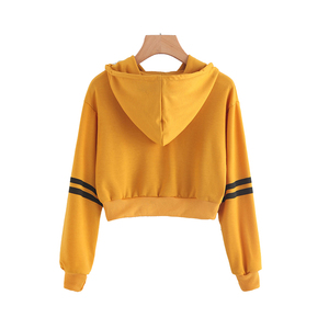 เสื้อฮู้ดสวมหัวสำหรับผู้หญิงเสื้อครอปไซส์ใหญ่พิเศษออกแบบโลโก้ได้ตามต้องการ - Product Image 2