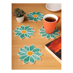 Posavasos con cuentas decorativas para boda con estructura frondosa única, 5,5x5 pulgadas, suministros para restaurante - Product Image 6