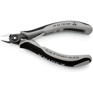 คีมตัดด้านข้างสำหรับงานอิเล็กทรอนิกส์ KNIPEX ความยาว 125 มม. รุ่นที่ 4 คีมปลายเฉียงแบบไม่ขัดเงา - Product Image 6