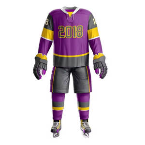 Camisetas de hockey sobre hielo con impresión por sublimación personalizada, diseñe sus propios uniformes de hockey sobre hielo, poliéster 100% de calidad superior - Product Image 1