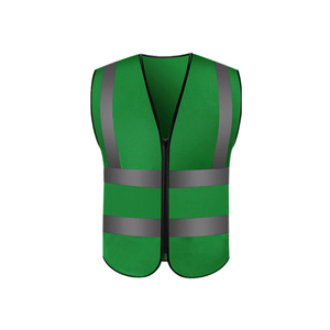 Ropa DE TRABAJO Chalecos DE SEGURIDAD reflectantes con cremallera al por mayor Chalecos de seguridad de poliéster de alta calidad de último diseño para hombres con colores personalizados - Product Image 1