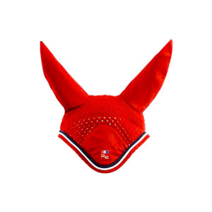 Estilo único estampado para Navidad Cheer Horse Ear Bonnet Aspecto listo para Navidad con detalles elegantes Horse Ear Bonnet - Product Image 3