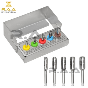 Stainless Steel Low Speed Dental Tissue <b>Punch</b> and Bone Drill Bur <b>Set</b> Class I 3-Year Warranty for Surgical Preparation - Product Image 5