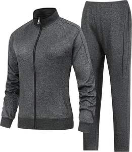 Ensemble de survêtement décontracté pour homme grande taille, automne, uni, sweat-shirt à capuche, pantalon de jogging long, vente en gros, imprimé léopard, élégant - Product Image 1