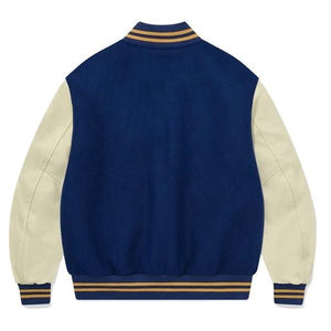 เสื้อแจ็คเก็ตเบสบอลแบบ Letterman ปักลายตามสั่ง แฟชั่นใหม่ ขายส่ง สำหรับทุกเพศทุกวัย กันน้ำ ระบายอากาศได้ดี ผ้าฝ้าย 100% - Product Image 2