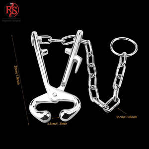 Sujetador de toros de alto rendimiento con cadena, equipo de manejo de animales de acero inoxidable, sujetador de toros con cadena - Product Image 4