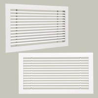 Diffuseur de grille linéaire Icemac Brands, panneau traditionnel de haute qualité, durable, en aluminium anodisé, avec garantie d'un an