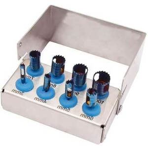 Kit de taladros de trépano Dental hecho a medida de acero inoxidable de alta calidad, 8 uds, cirugía quirúrgica de implantes - Product Image 4