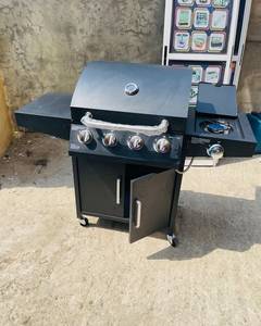 Parrilla de Gas Propano de 5 Quemadores, Parrilla Portátil con Carrito, Cocina para Asados al Aire Libre con Encendido Automático y Dispositivo de Seguridad de Llama - Product Image 3