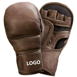 Guantes de Boxeo MMA Profesionales al por Mayor 2024, Guantes de Grappling de Cuero de Alta Calidad, Guantes de PU con Logotipo Personalizado - Product Image 4