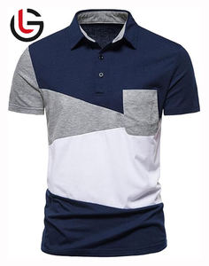 Maillot 100% coton pour hommes pour polos de golf 180 grammes de tissu tricoté poids plus grande chemise ample de taille personnalisée pour hommes - Product Image 1