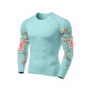 Rashguard de BJJ Personalizable 2026 de Manga Larga, Transpirable, de Secado Rápido, Spandex/Poliéster, Impresión Digital con Tu Propio Diseño y Logotipo de Marca - Product Image 2