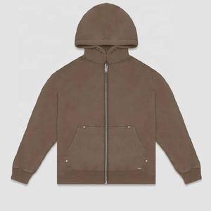 Vente en gros personnalisation hommes Stonewash sweat à capuche 100% coton pull déchiré délavé acide sweat à capuche pour hommes - Product Image 6