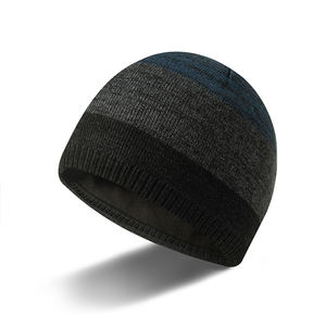 Vente en gros et livraison directe : Bonnet en tricot 100 % polyester pour homme, idéal pour les activités décontractées en extérieur en hiver - Product Image 1