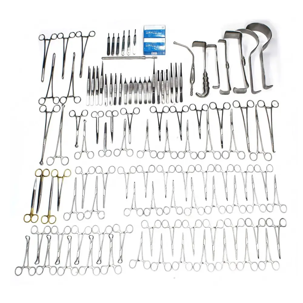 Kit chirurgico chirurgico chirurgico addominale 108 pezzi strumenti di base per laparotomia Set da debonairii
