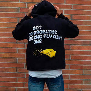 Sudadera con Capucha de Diseño Básico para Hombre, Estilo Lujoso, para Exteriores, Manga Larga, Mezcla de Algodón, para Clima Fresco - Product Image 5