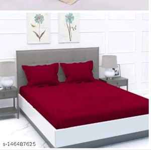 Double Bedsheet 125GSM King Size Soft Smooth Fabric Durable <b>Comfortable</b> Luxury Bedding Sheet Set For Bedroom Use - Product Image 6