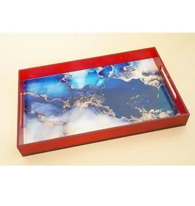 Porte-stylo en acrylique transparent personnalisable prix d'usine plateau d'affichage pour le stockage plateau coloré avec fonctionnalités de service - Product Image 1