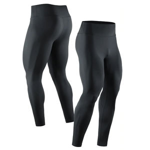 2025 mallas de compresión personalizables de alta calidad para hombres, ropa de yoga y gimnasio, ropa deportiva para correr, Spandex hecho en Pakistán - Product Image 2