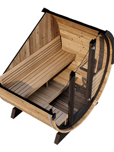 Sauna de Barril para 4 Personas, Sauna Tradicional de Vapor Húmedo y Seco para Jardín - Product Image 2