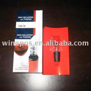 Promotional Wine <b>Gift</b> <b>Sets</b> with Plastic Pourer Bottle-Silk Screen Printed Novelty <b>Gift</b> - Product Image 2
