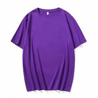 ODM 220g T-shirt Homme Oversize à Manches Courtes en Polyester/Coton Tricoté, Respirant, Écologique, Séchage Rapide, Ourlet Bouclé Lavé, avec Lettres