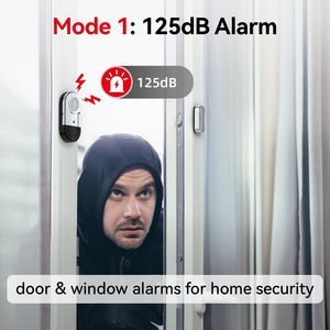 Alarma antirrobo automática con sensor de puerta inalámbrico independiente Daytech DA03S para sistema de seguridad del hogar alimentado por batería - Product Image 3