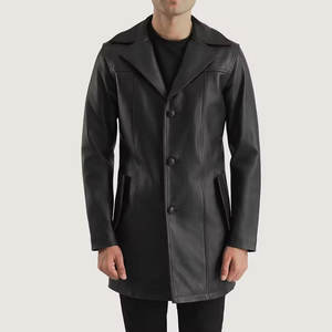 Meilleur design, nouveau manteau en cuir pour hommes à la mode, manteau en cuir de qualité unique pour hommes - Product Image 4