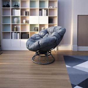 Modern Design <b>Poly</b> <b>Rattan</b> Aluminum Frame Swivel Chair with Cushion Fast Delivery <b>Garden</b> Swing Outdoor <b>Furniture</b> Patio Swings - Product Image 4