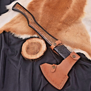 Hacha de caza Premium de acero de alto carbono al por mayor con hoja grabada personalizada OEM ODM servicio Premium vaina - Product Image 6