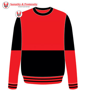 เสื้อสเวตเชิ้ตคอกลมโอเวอร์ไซส์แบบกำหนดเอง กลุ่มนักเรียนหญิงเดลต้า ซิกมา คุณภาพสูง เสื้อสเวตเชิ้ตคอกลมแบบกรีก ผ้าฟลีซลายพิมพ์ - Product Image 4