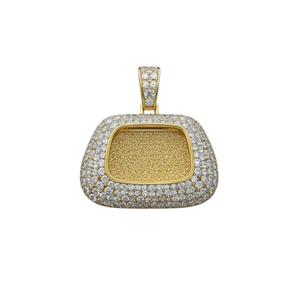 Pendentif glacé en argent sterling 925 pour diamant de laboratoire à la mode unisexe avec pendentifs en or et breloques pour hommes et femmes - Product Image 1