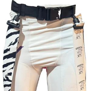 Ceintures de flag football réglables avec fermeture auto-agrippante, ensemble de ceintures de flag football avec 2 drapeaux par ceinture pour des jeux sans contact sécurisés - Product Image 1