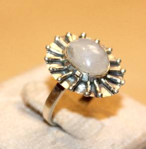 Anillo de Cuarzo Rosa de Moda para Mujer, Chapado en Rodio, con Incrustaciones de Plata de Ley, Joyería Elegante para Aniversario, Regalo - Product Image 5