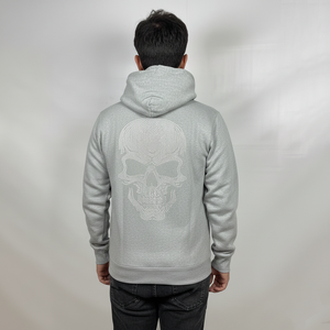 Ventes en gros de sweats à capuche décontractés en molleton coupe-vent surdimensionnés en coton 100% avec strass personnalisés pour hommes - Product Image 2